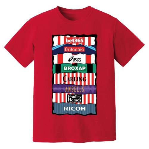 Stoke Sponsor History T-Shirt (Red)