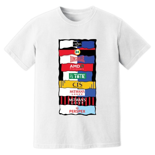 Blackburn Sponsor History T-Shirt (White)