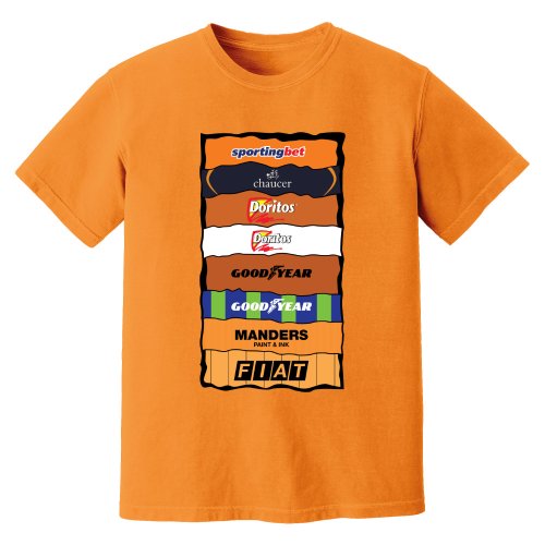 Wolves Sponsor History T-Shirt (Orange)