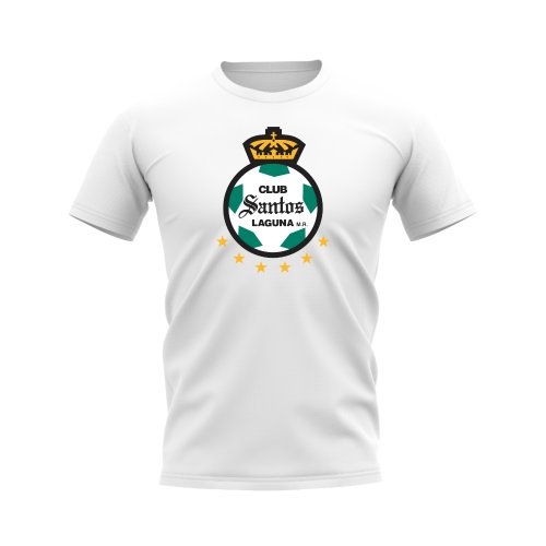 Santos Laguna Badge T-Shirt - (White)