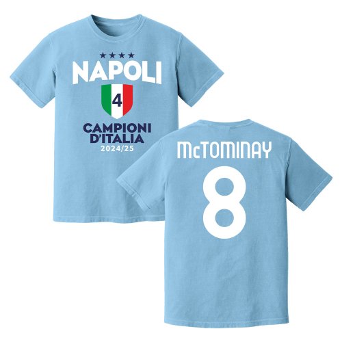 Napoli Champions Scott McTominay T-Shirt (Sky)