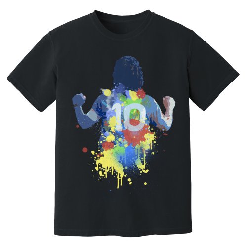 Diego Maradona Napoli Art T-Shirt (Black)
