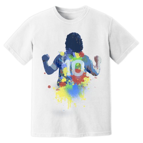 Diego Maradona Napoli Art T-Shirt (White)