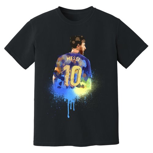 Lionel Messi Barcelona Art T-Shirt (Black)