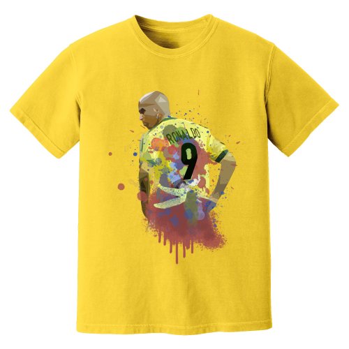 Ronaldo Brazil Art T-Shirt (Yellow)