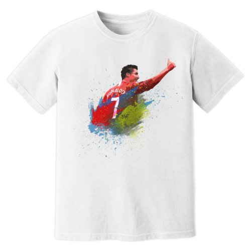 Cristiano Ronaldo Man United Art T-Shirt (White)