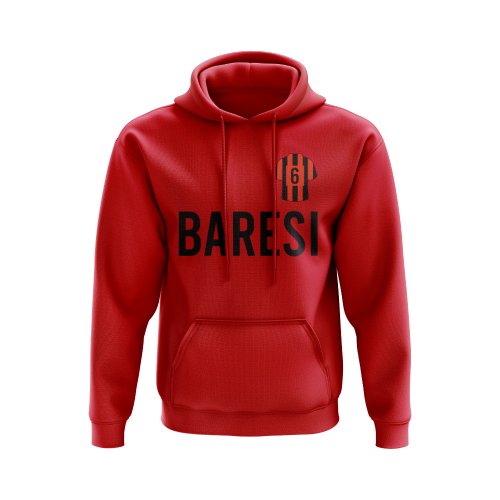 Franco Baresi AC Milan Number Hoody (Red)