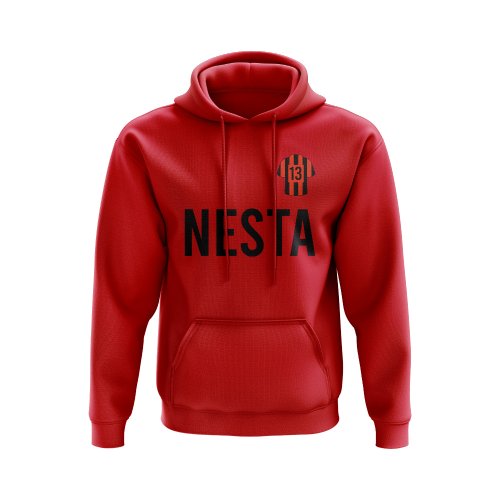 Alessandro Nesta AC Milan Number Hoody (Red)