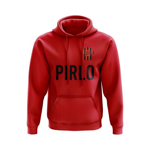 Andrea Pirlo AC Milan Number Hoody (Red)