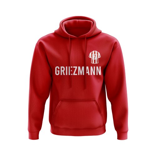 Antoine Griezmann Atletico Madrid Number Hoody (Red)