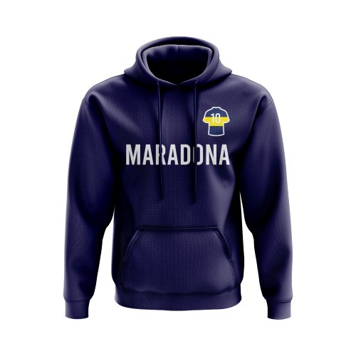 Diego Maradona Boca Juniors Number Hoody (Navy)