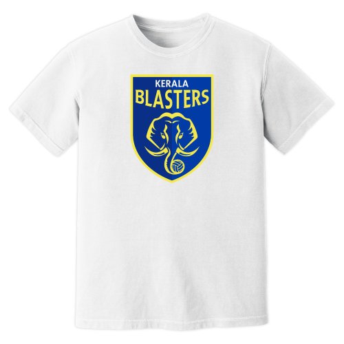 Kerala Blasters Badge T-Shirt (White)