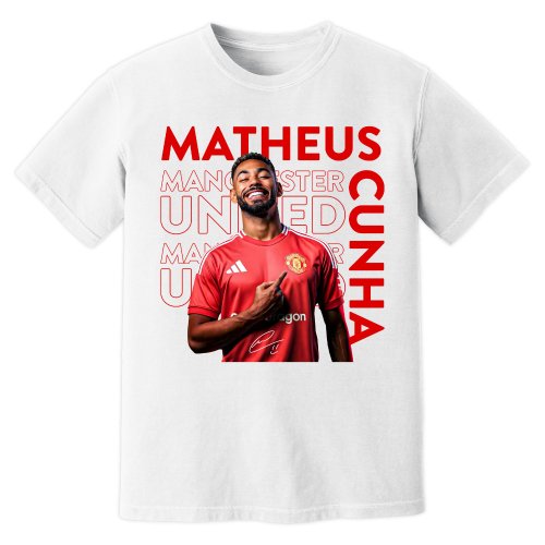 Matheus Cunha Man United T-Shirt (White)