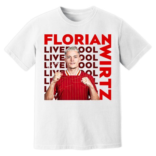 Florian Wirtz Liverpool New Signing T-Shirt (White)