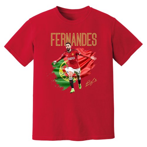 Bruno Fernandes Man United Celebration T-Shirt (Red)