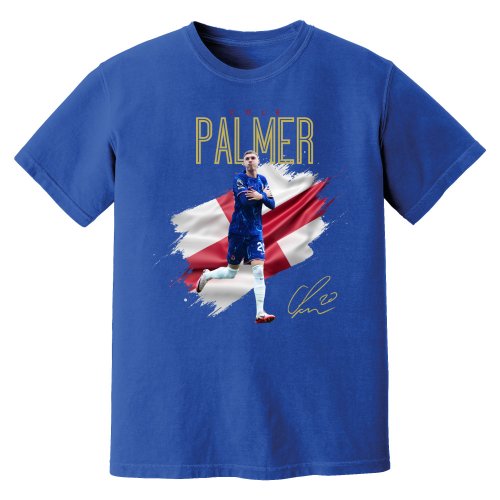 Cole Palmer Chelsea Celebration T-Shirt (Blue)
