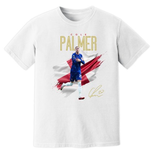 Cole Palmer Chelsea Celebration T-Shirt (White)