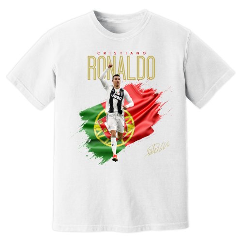 Cristiano Ronaldo Juventus Celebration T-Shirt (White)