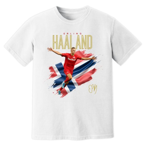 Erling Haaland Salzburg Celebration T-Shirt (White)