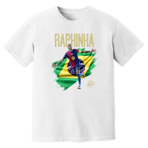 Raphinha Barcelona Celebration T-Shirt (White)