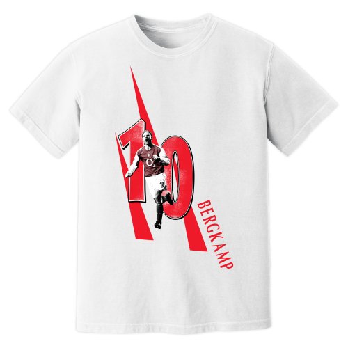 Dennis Bergkamp Arsenal Premier League Legend T-Shirt (White)