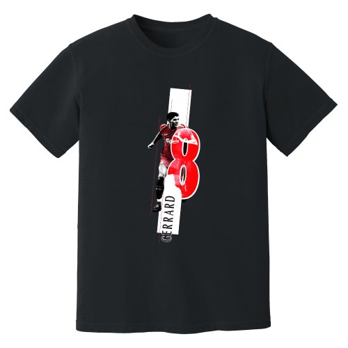 Steven Gerrard Liverpool Premier League Legend T-Shirt (Black)