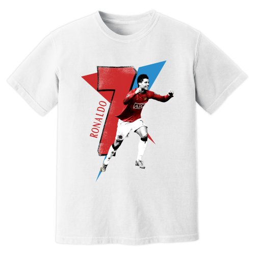Cristiano Ronaldo Man United Premier League Legend T-Shirt (White)