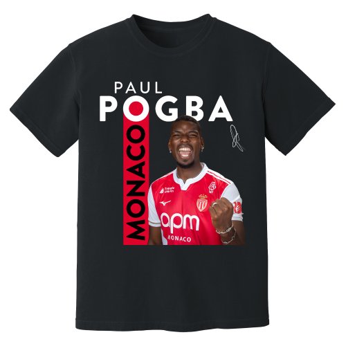 Paul Pogba Monaco New Signing T-Shirt (Black)