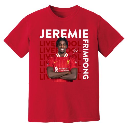 Jeremie Frimpong Liverpool New Signing T-Shirt (Red)