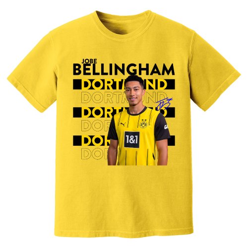 Jobe Bellingham Dortmund New Signing T-Shirt (Yellow)