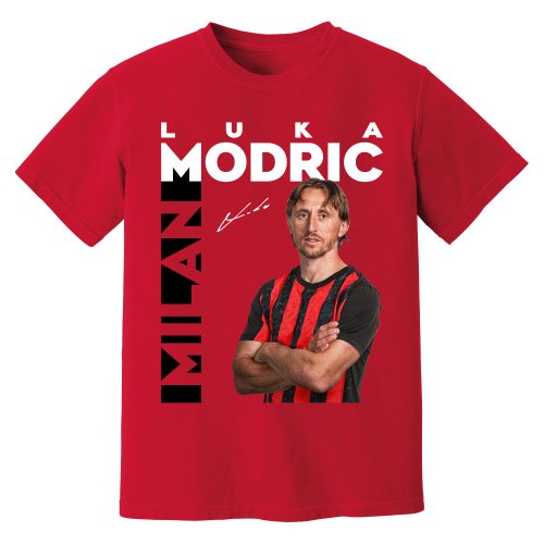 Luka Modric AC Milan New Signing T-Shirt (Red)