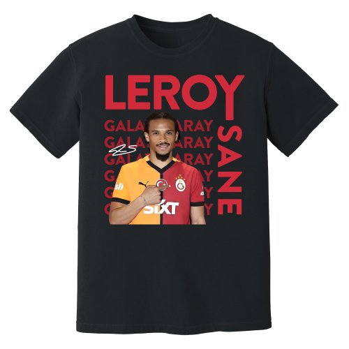 Leroy Sane Galatasaray New Signing T-Shirt (Black)