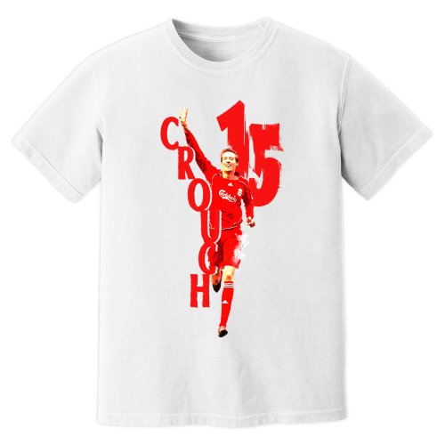 Peter Crouch Liverpool Premier League Legend T-Shirt (White)