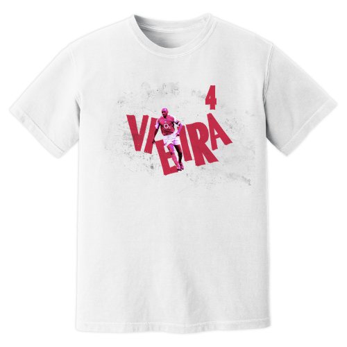Patrick Vieira Arsenal Premier League Legend T-Shirt (White)