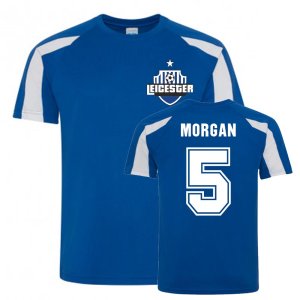 Wes Morgan Leicester City Sports Training Jersey (Blue)