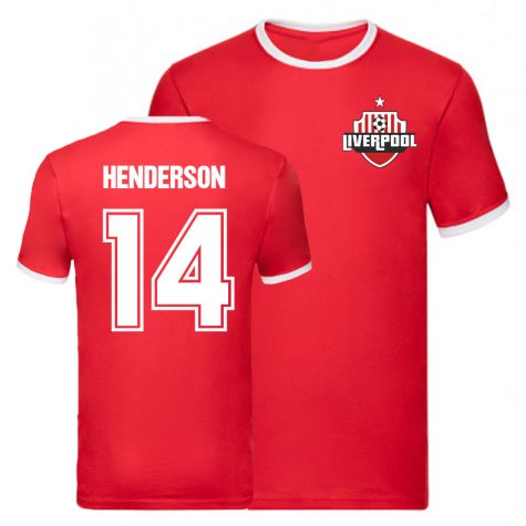 Jordan Henderson Liverpool Ringer Tee (Red)