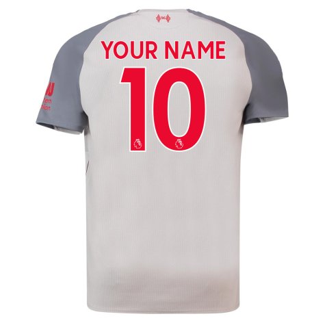 2018-2019 Liverpool Third Football Shirt (Your Name) -Kids