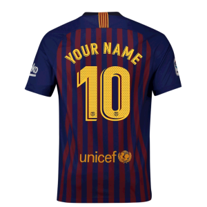 2018-2019 Barcelona Home Nike Football Shirt (Your Name)