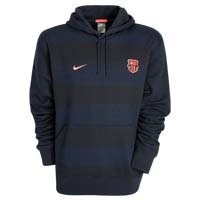 2010-11 Barcelona Nike Core Hooded Top (Black)