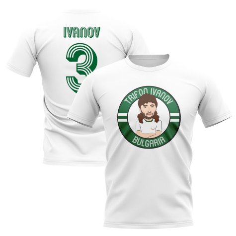 Trifon Ivanov Bulgaria Illustration T-Shirt (White)