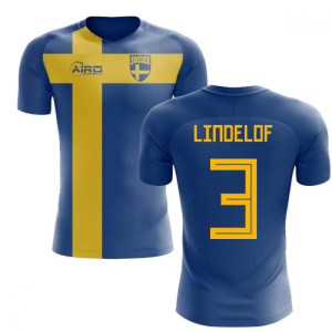 2024-2025 Sweden Flag Concept Football Shirt (Lindelof 3) - Kids