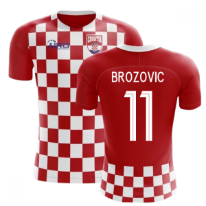 2024-2025 Croatia Flag Concept Football Shirt (Brozovic 11) - Kids