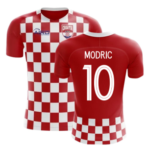 2024-2025 Croatia Flag Concept Football Shirt (Modric 10) - Kids