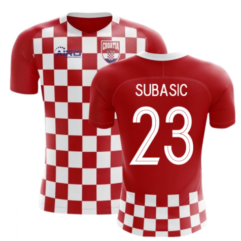 2024-2025 Croatia Flag Concept Football Shirt (Subasic 23) - Kids