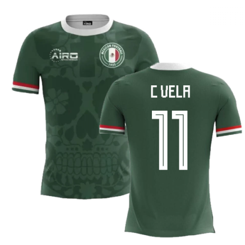 2024-2025 Mexico Home Concept Football Shirt (C.Vela 11) - Kids