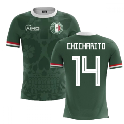 2024-2025 Mexico Home Concept Football Shirt (Chicharito 14) - Kids