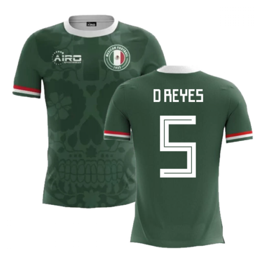 2024-2025 Mexico Home Concept Football Shirt (D.Reyes 5) - Kids