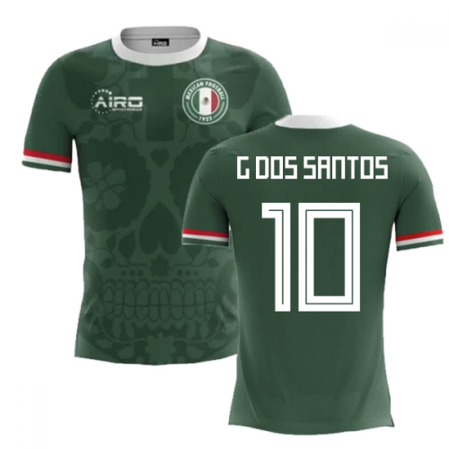 2024-2025 Mexico Home Concept Football Shirt (G.Dos Santos 10) - Kids