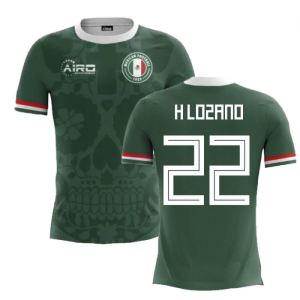 2025-2026 Mexico Home Concept Football Shirt (H.Lozano 22) - Kids