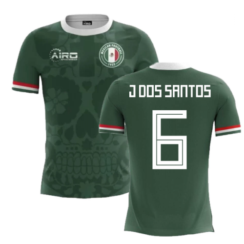 2024-2025 Mexico Home Concept Football Shirt (J.Dos Santos 6) - Kids